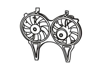 WXQP 150009 Hub, engine cooling fan wheel 150009