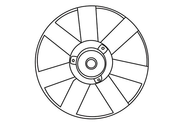 WXQP 150005 Hub, engine cooling fan wheel 150005