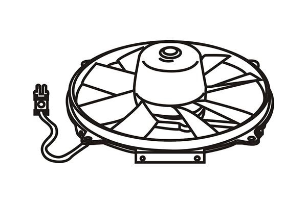 WXQP 150007 Hub, engine cooling fan wheel 150007