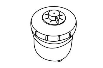 WXQP 360867 Expansion Tank, power steering hydraulic oil 360867
