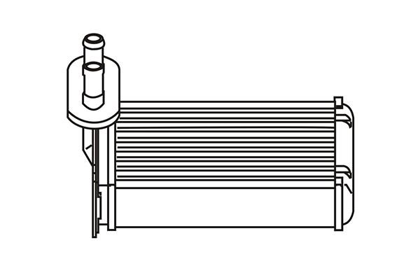 WXQP 320101 Heat exchanger, interior heating 320101