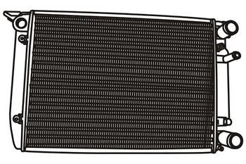 WXQP 120745 Radiator, engine cooling 120745