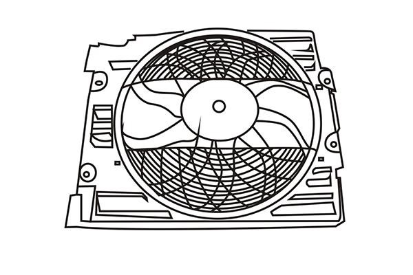 WXQP 250089 Hub, engine cooling fan wheel 250089