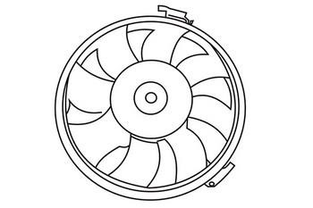 WXQP 351255 Hub, engine cooling fan wheel 351255