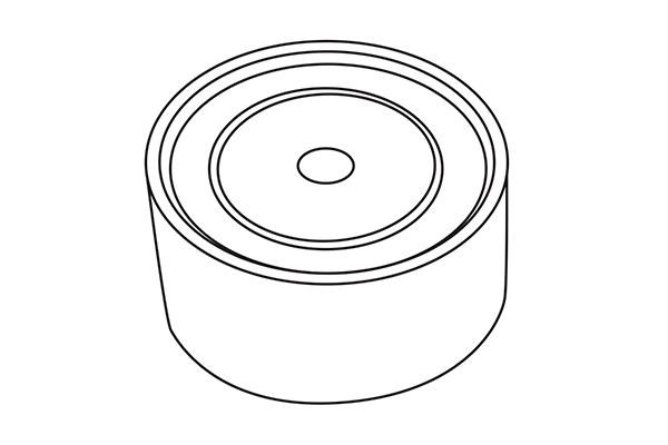 WXQP 310857 Tensioner pulley, timing belt 310857