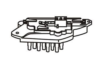 WXQP 120683 Resistor, interior blower 120683