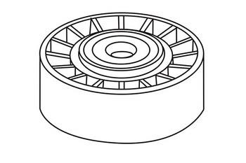 WXQP 111129 Tensioner pulley, v-ribbed belt 111129