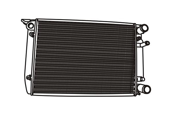 WXQP 120469 Radiator, engine cooling 120469