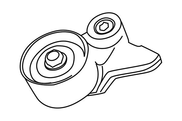WXQP 313661 Tensioner pulley, timing belt 313661