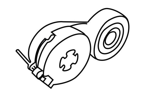 WXQP 313671 Tensioner pulley, v-ribbed belt 313671