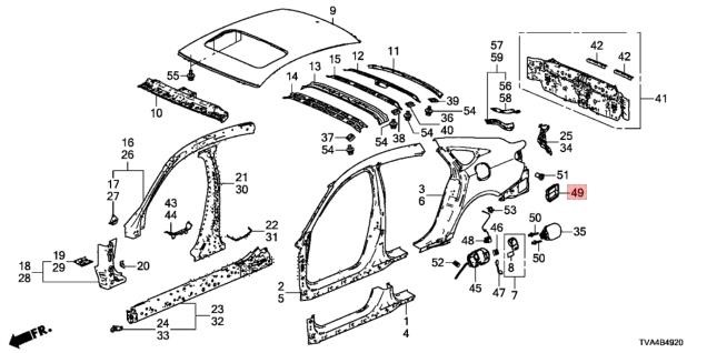 Buy Honda 75450TBAA02 – good price at EXIST.AE!