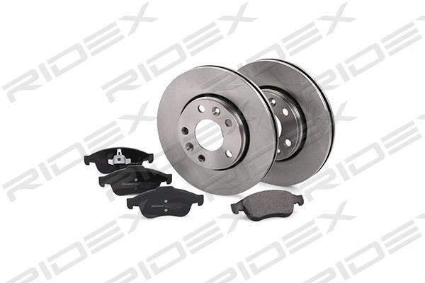 Ridex 3405B0228 Front ventilated brake discs with pads, set 3405B0228