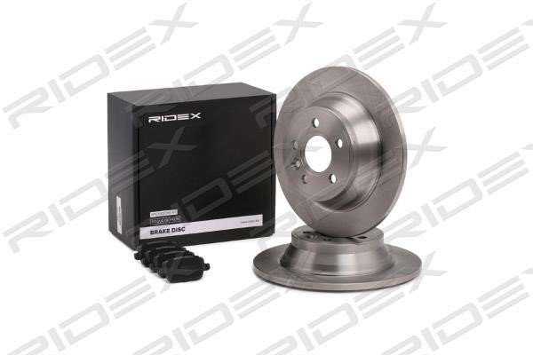Ridex 3405B0270 Brake discs with pads rear non-ventilated, set 3405B0270