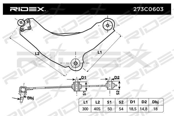Ridex 273C0603 Track Control Arm 273C0603