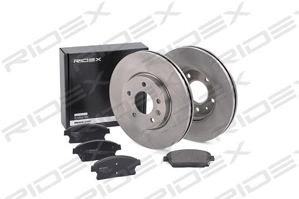 Ridex 3405B0075 Front ventilated brake discs with pads, set 3405B0075