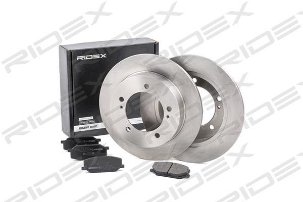 Ridex 3405B0259 Brake discs with pads front non-ventilated, set 3405B0259