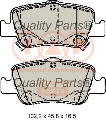 IAP 704-17197 Brake Pad Set, disc brake 70417197