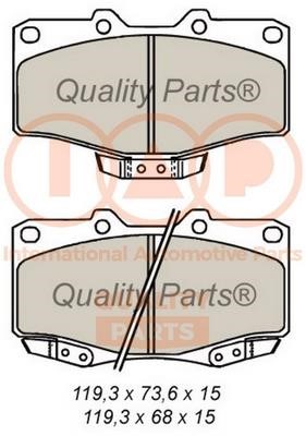 IAP 704-17060 Brake Pad Set, disc brake 70417060