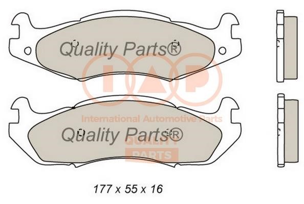 IAP 704-10022 Brake Pad Set, disc brake 70410022