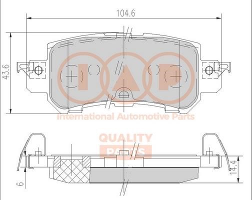 IAP 704-11111 Brake Pad Set, disc brake 70411111