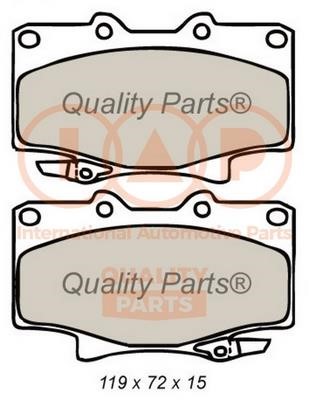 IAP 704-17046 Brake Pad Set, disc brake 70417046