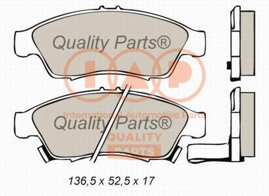 IAP 704-16086X Brake Pad Set, disc brake 70416086X