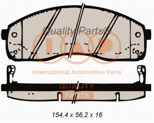 IAP 704-21051G Brake Pad Set, disc brake 70421051G