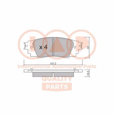 IAP 704-17241P Brake Pad Set, disc brake 70417241P