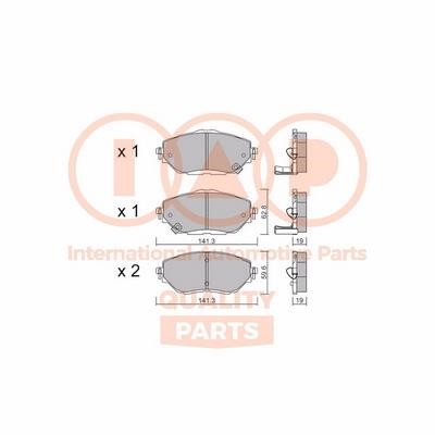 IAP 704-17240P Brake Pad Set, disc brake 70417240P