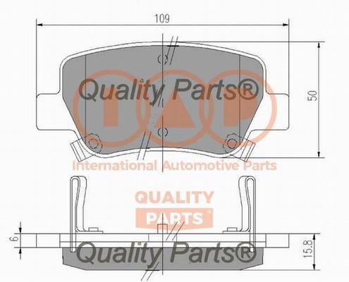 IAP 704-17203X Brake Pad Set, disc brake 70417203X