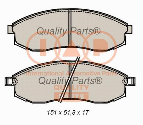 IAP 704-13099X Brake Pad Set, disc brake 70413099X
