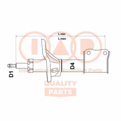 IAP 504-17057 Front right gas oil shock absorber 50417057