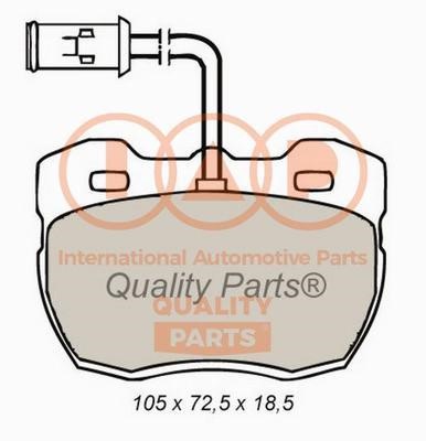 IAP 704-14051X Brake Pad Set, disc brake 70414051X