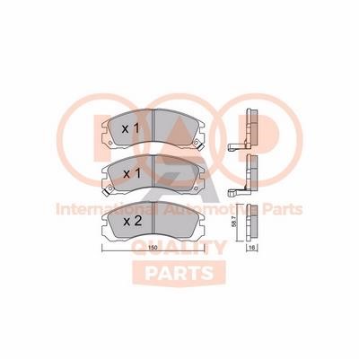 IAP 704-12021P Brake Pad Set, disc brake 70412021P
