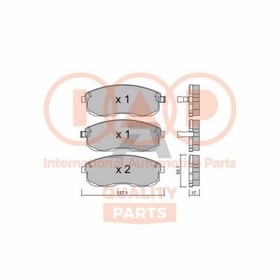 IAP 704-13210P Brake Pad Set, disc brake 70413210P