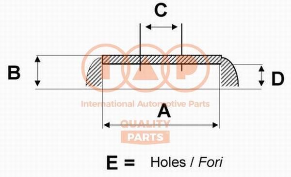 IAP 710-13081 Rear brake drum 71013081