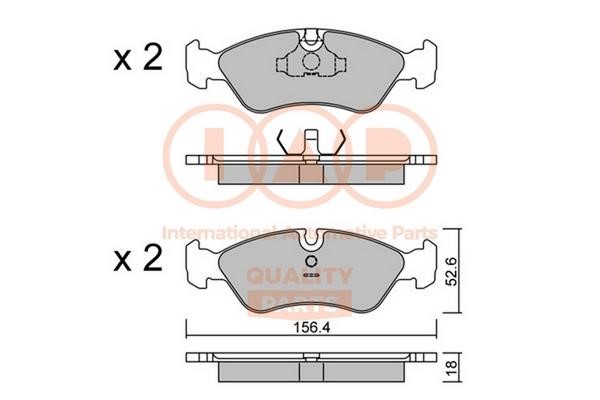 IAP 704-20010P Brake Pad Set, disc brake 70420010P