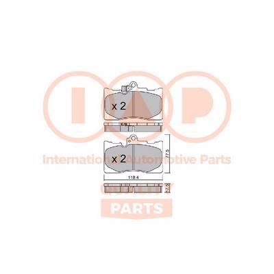 IAP 704-17113P Brake Pad Set, disc brake 70417113P