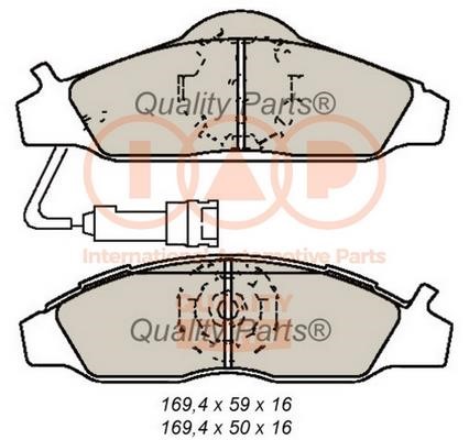IAP 704-18022 Brake Pad Set, disc brake 70418022