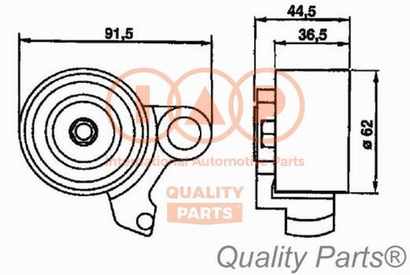 IAP 127-17086 Tensioner pulley, timing belt 12717086