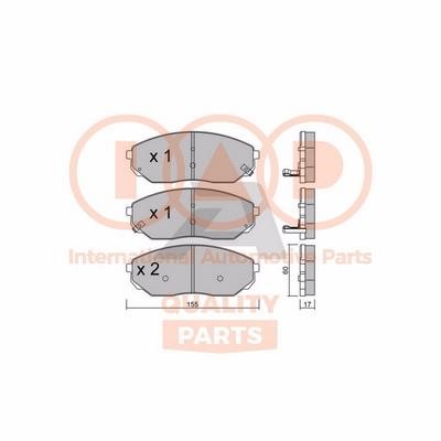 IAP 704-21083P Brake Pad Set, disc brake 70421083P