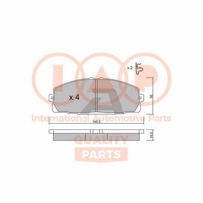 IAP 704-17064P Brake Pad Set, disc brake 70417064P