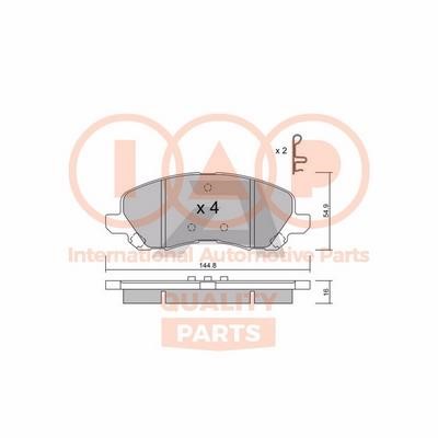 IAP 704-12093P Brake Pad Set, disc brake 70412093P