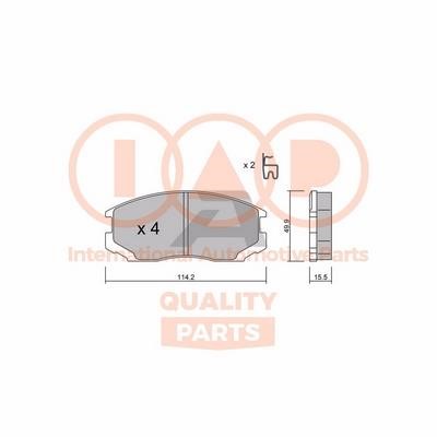 IAP 704-12092P Brake Pad Set, disc brake 70412092P