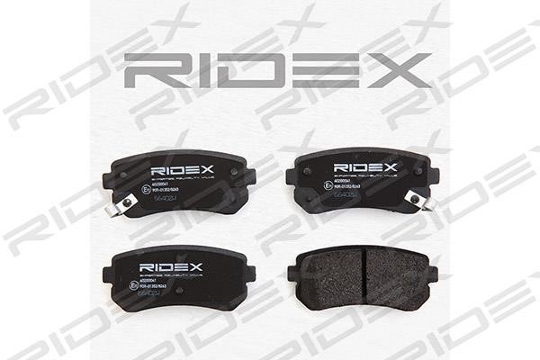 Ridex 402B0041 Brake Pad Set, disc brake 402B0041