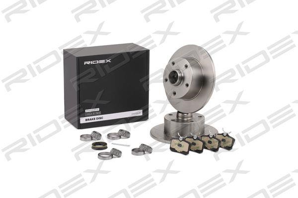 Ridex 3405B0383 Brake discs with pads rear non-ventilated, set 3405B0383
