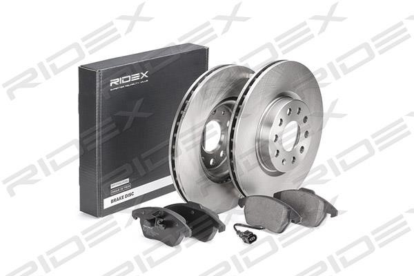 Ridex 3405B0020 Front ventilated brake discs with pads, set 3405B0020