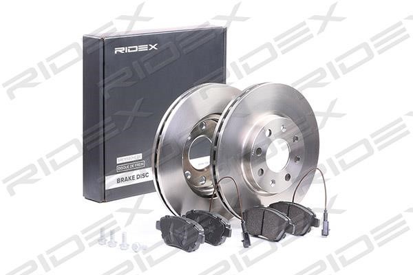 Ridex 3405B0127 Front ventilated brake discs with pads, set 3405B0127