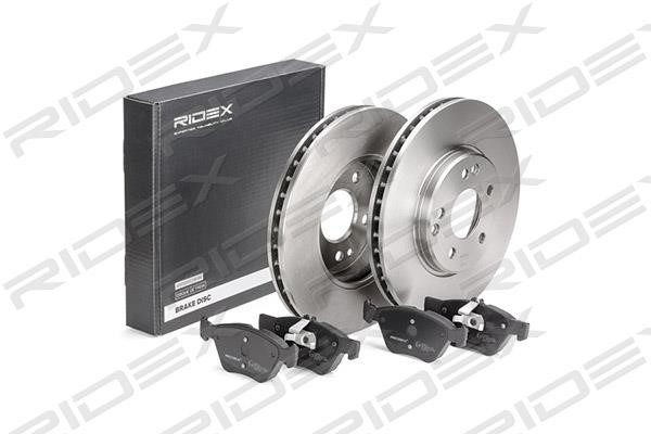 Ridex 3405B0268 Front ventilated brake discs with pads, set 3405B0268