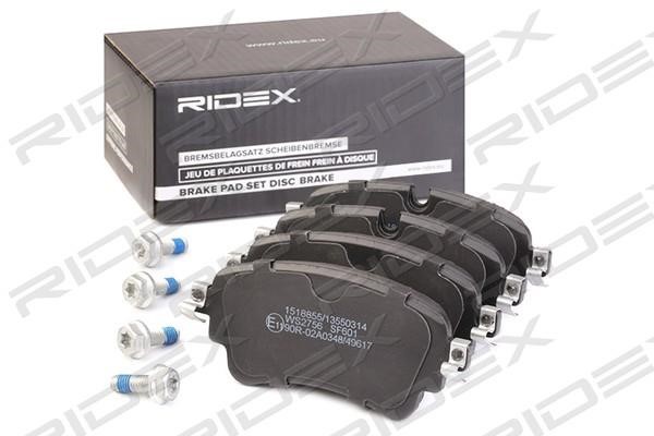 Ridex 402B1217 Brake Pad Set, disc brake 402B1217